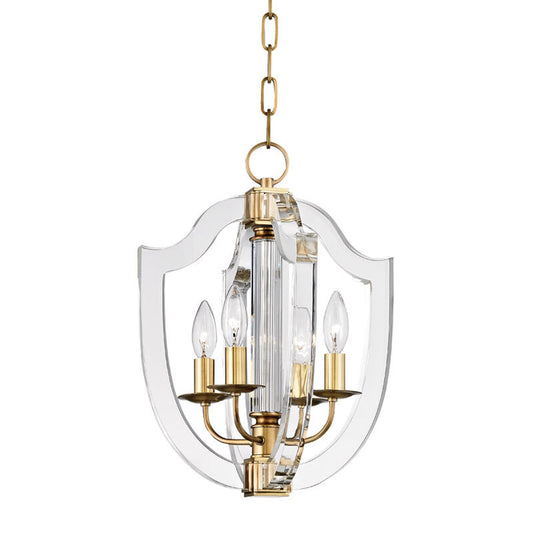 Hudson Valley Lighting Arietta Pendant in Aged Brass 6512-AGB