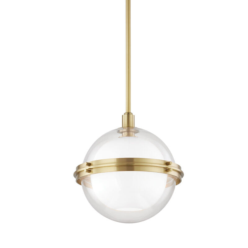 Hudson Valley Lighting Northport Pendant in Aged Brass 6514-AGB