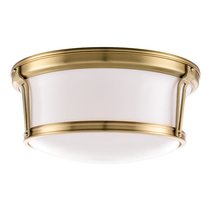 Hudson Valley Lighting Newport Flush Mount in Aged Brass 6515-AGB