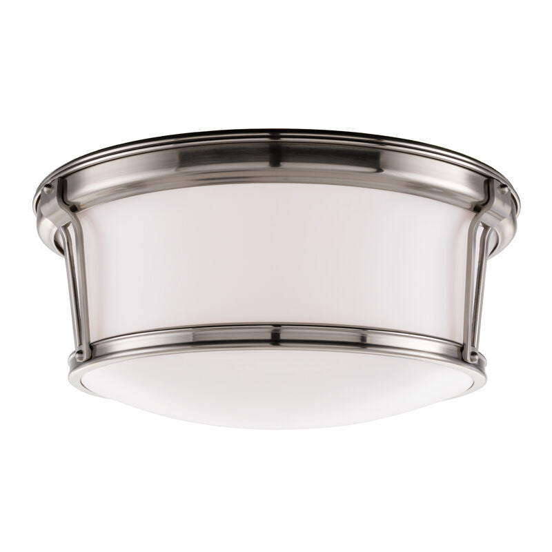 Hudson Valley Lighting Newport Flush Mount in Satin Nickel 6515-SN