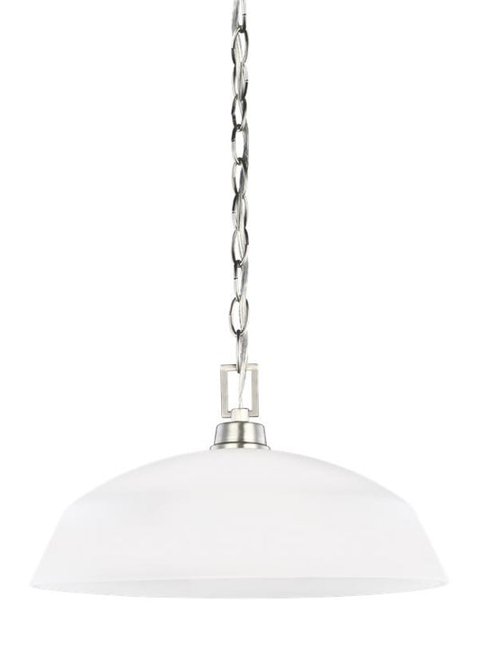 Generation Lighting Kerrville One Light Pendant in Brushed Nickel 6515201EN3-962