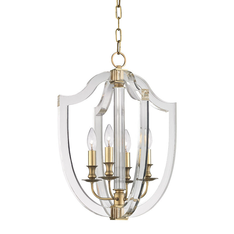 Hudson Valley Lighting Arietta Pendant in Aged Brass 6516-AGB