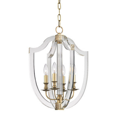 Hudson Valley Lighting Arietta Pendant in Aged Brass 6516-AGB