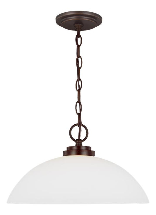 Generation Lighting Oslo One Light Pendant in Bronze 65160-710