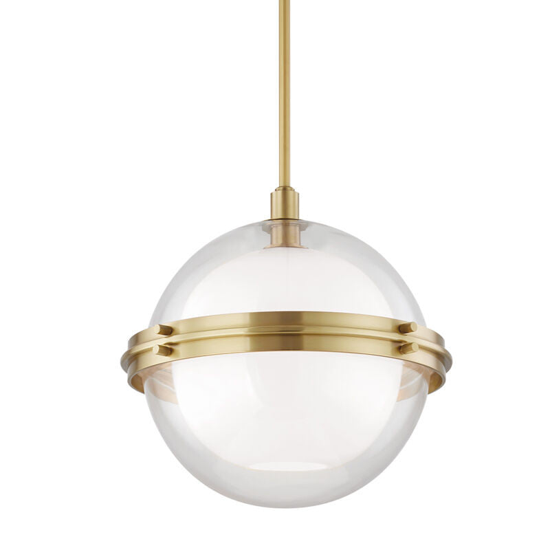 Hudson Valley Lighting Northport Pendant in Aged Brass 6518-AGB