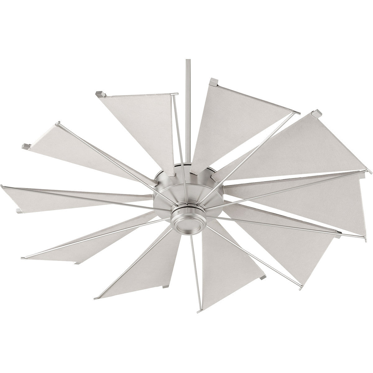 Quorum Mykonos Ceiling Fan in Satin Nickel 65210-65