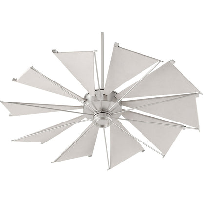 Quorum Mykonos Ceiling Fan in Satin Nickel 65210-65