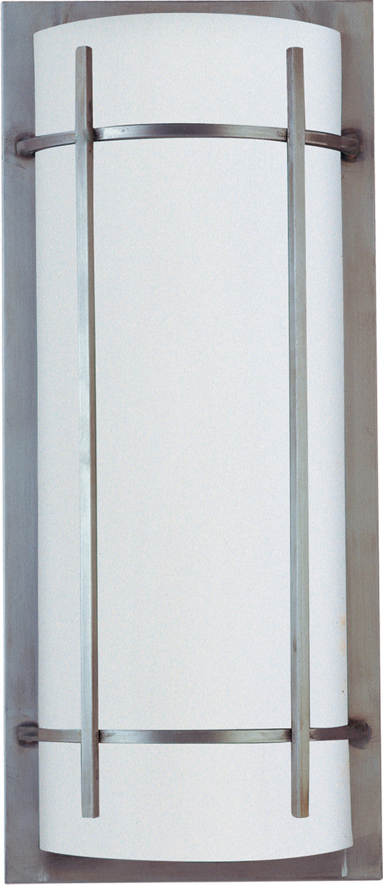 Maxim Luna 2-Light LED Outdoor Wall Sconce in Brushed Metal 65216WTBM