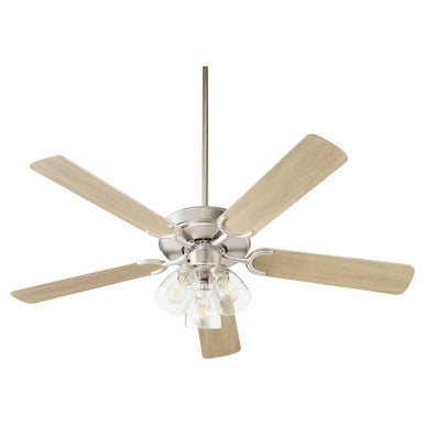 Quorum Virtue Ceiling Fan in Satin Nickel 6525-2365