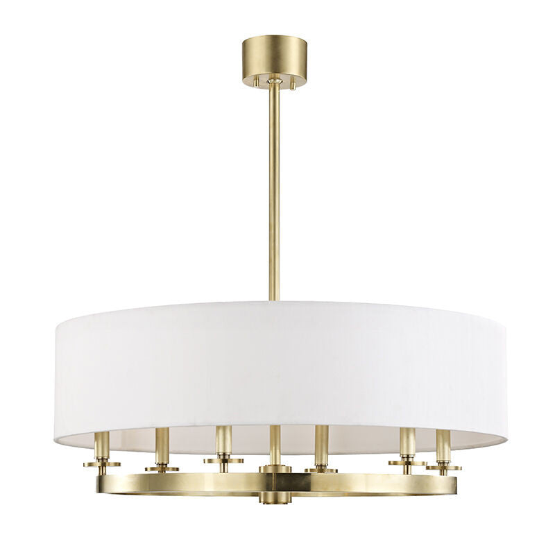 Hudson Valley Lighting Durham Chandelier in Aged Brass 6530-AGB