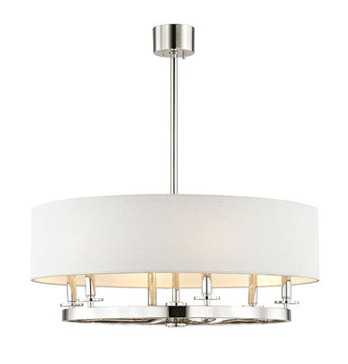 Hudson Valley Lighting Durham Chandelier in Polished Nickel 6530-PN