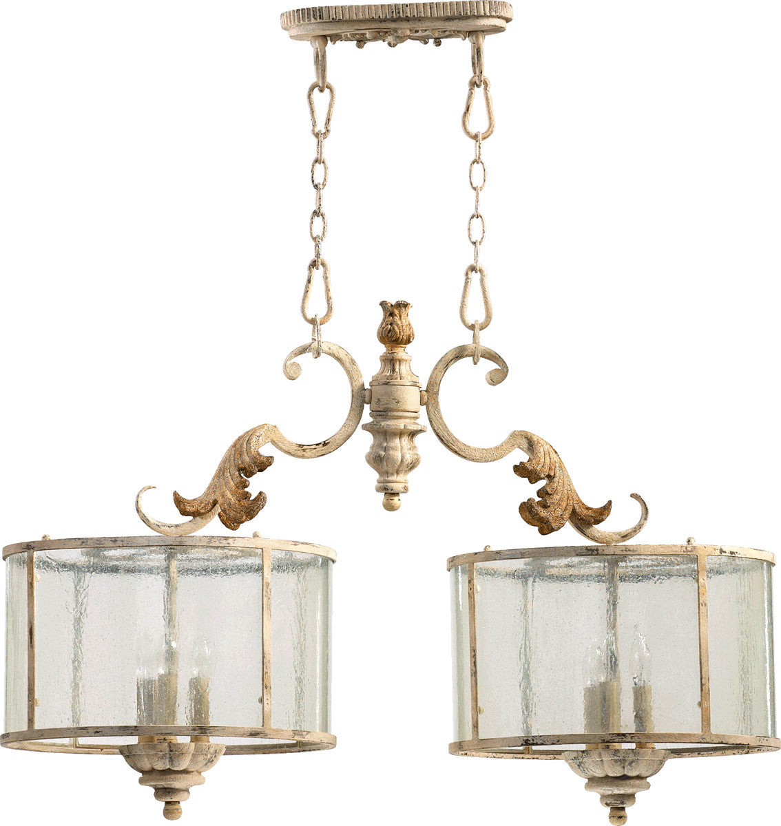 Quorum Florence Island Light in Persian White 6537-6-70