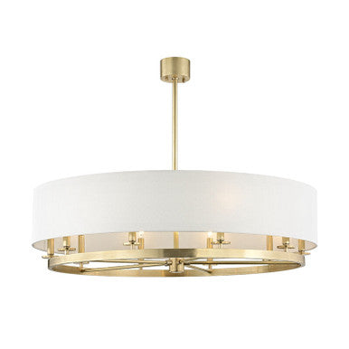 Hudson Valley Lighting Durham Chandelier in Aged Brass 6542-AGB