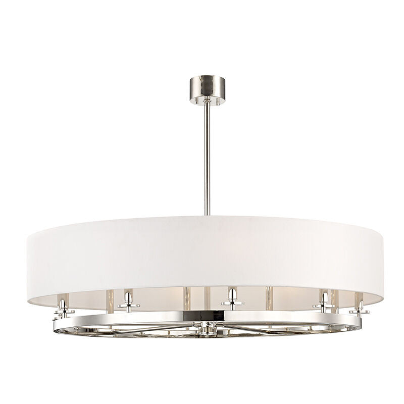 Hudson Valley Lighting Durham Chandelier in Polished Nickel 6542-PN