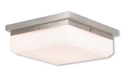 Livex Lighting Allure Collection 3 Light BN Wall Sconce/Ceiling Mount in Brushed Nickel 65537-91