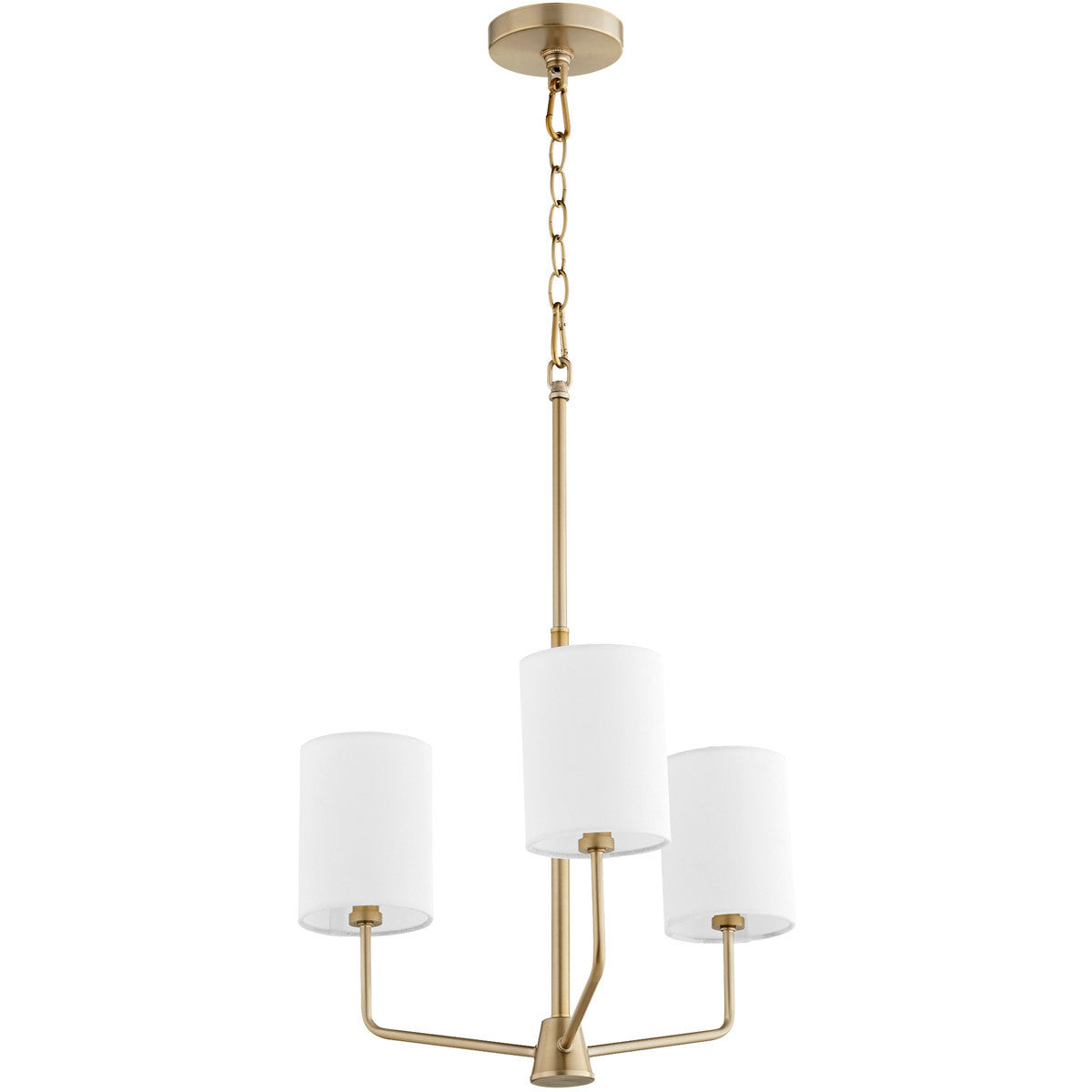 Quorum Harmony Chandelier in Aged Brass  657-3-80