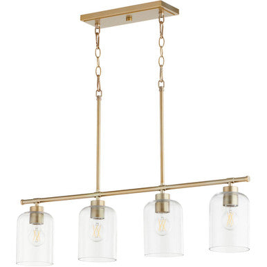 Quorum Tribute Chandelier in Aged Brass  6574-4-80