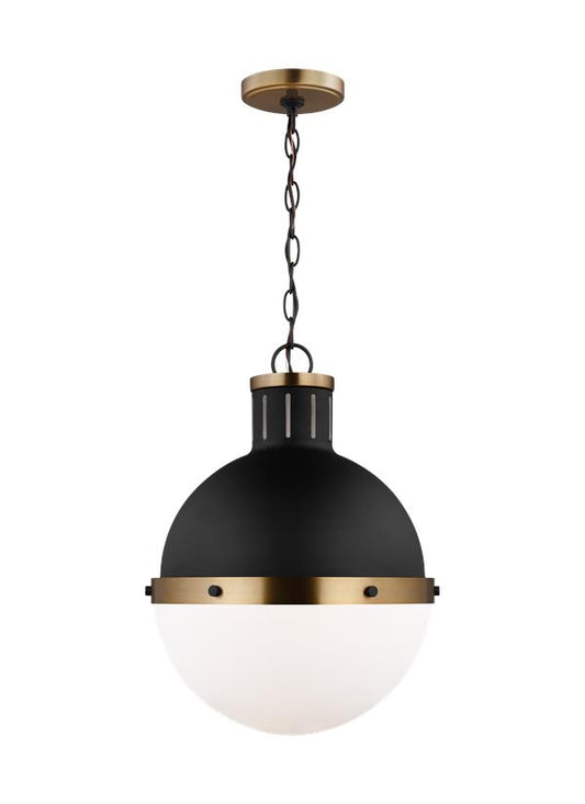 Visual Comfort Studio Thomas O'Brien Hanks One Light Medium Pendant in Midnight Black 6577101-112