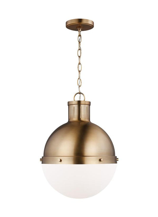 Visual Comfort Studio Thomas O'Brien Hanks One Light Medium Pendant in Satin Brass 6577101-848