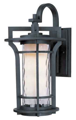 Maxim Oakville LED 1-Light Outdoor Wall Lantern in Black Oxide 65785WGBO