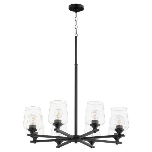 Quorum Veno Chandelier in Matte Black 658-8-59