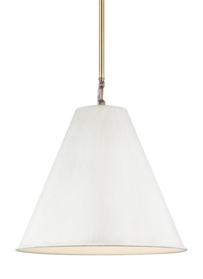 Visual Comfort Studio Thomas O'Brien Gordon One Light Small Pendant in Antique White 6585101-817