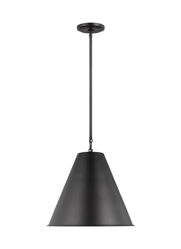 Visual Comfort Studio Thomas O'Brien Gordon One Light Small Pendant in Midnight Black 6585101EN3-112