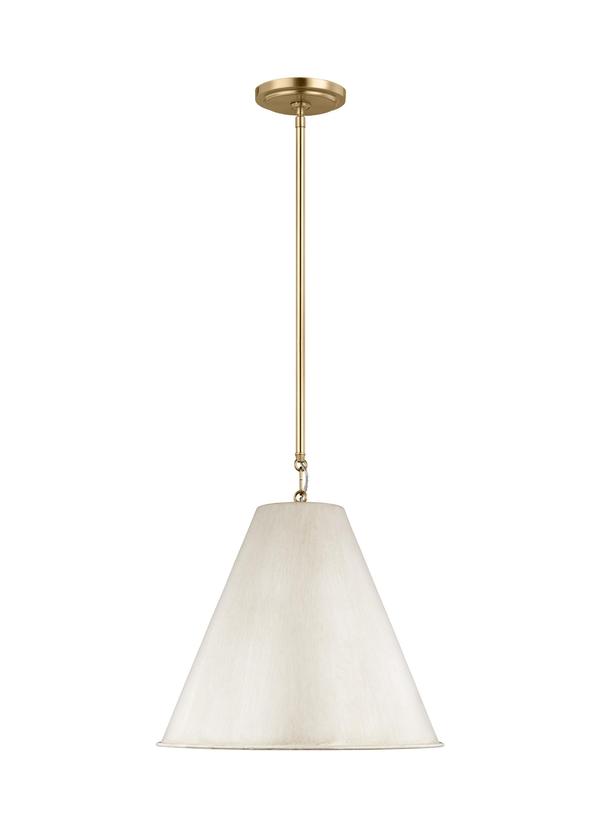 Visual Comfort Studio Thomas O'Brien Gordon One Light Small Pendant in Antique White 6585101EN3-817