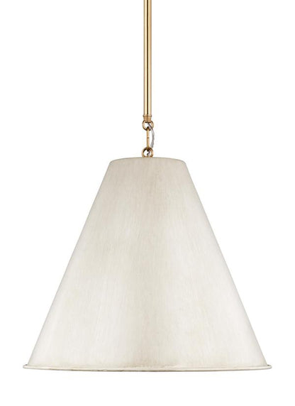 Visual Comfort Studio Thomas O'Brien Gordon One Light Small Pendant in Antique White 6585101EN3-817