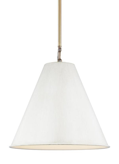 Visual Comfort Studio Thomas O'Brien Gordon One Light Small Pendant in Antique White 6585101EN3-817