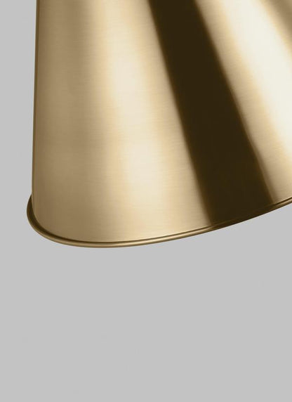 Visual Comfort Studio Thomas O'Brien Gordon One Light Small Pendant in Satin Brass 6585101EN3-848