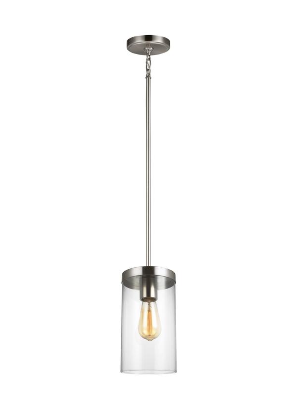 Visual Comfort Studio Sean Lavin Zire One Light Pendant in Brushed Nickel 6590301-962