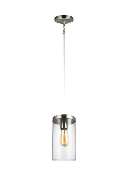 Visual Comfort Studio Sean Lavin Zire One Light Pendant in Brushed Nickel 6590301-962