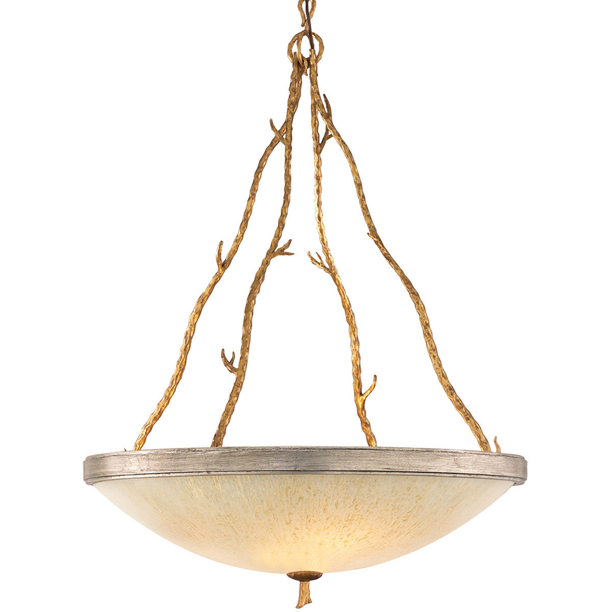 Corbett Lighting Parc Royale Chandelier in Gold And Silver Leaf 66-44