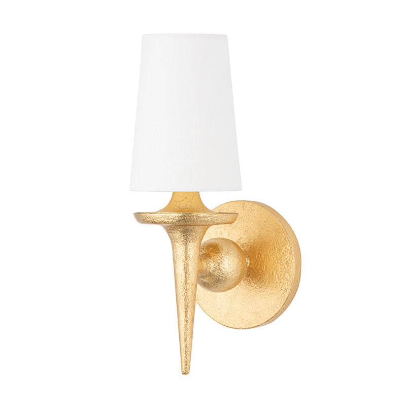 Hudson Valley Lighting Torch Wall Sconce in Gold Leaf 6601-GL