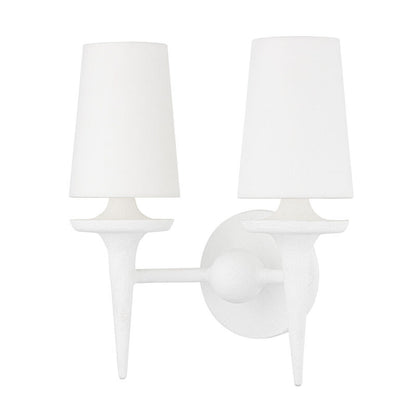 Hudson Valley Lighting Torch Wall Sconce in White Plaster 6602-WP