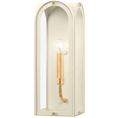 Hudson Valley Lighting Lincroft Wall Sconce in VINTAGE GOLD LEAF/SOFT SAND 6606-VGL/SSD