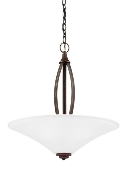 Generation Lighting Metcalf Three Light Pendant in Autumn Bronze 6613203EN3-715