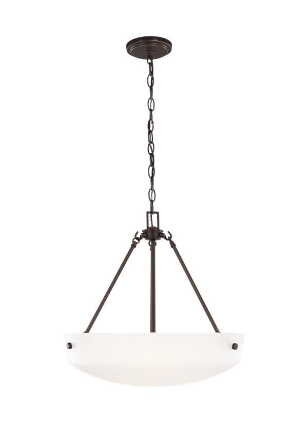 Generation Lighting Kerrville Three Light Pendant in Bronze 6615203-710