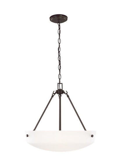 Generation Lighting Kerrville Three Light Pendant in Bronze 6615203-710