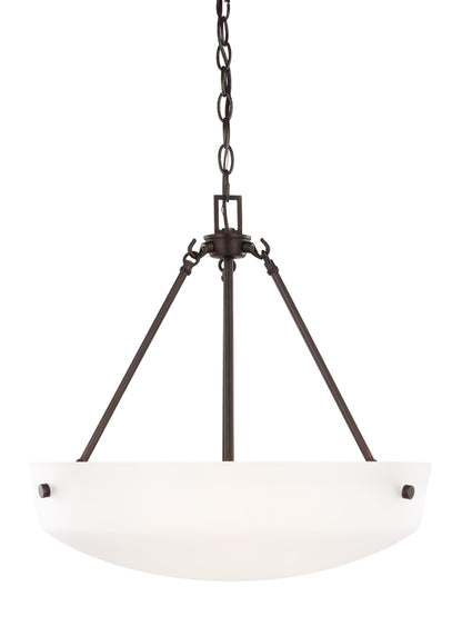 Generation Lighting Kerrville Three Light Pendant in Bronze 6615203EN3-710