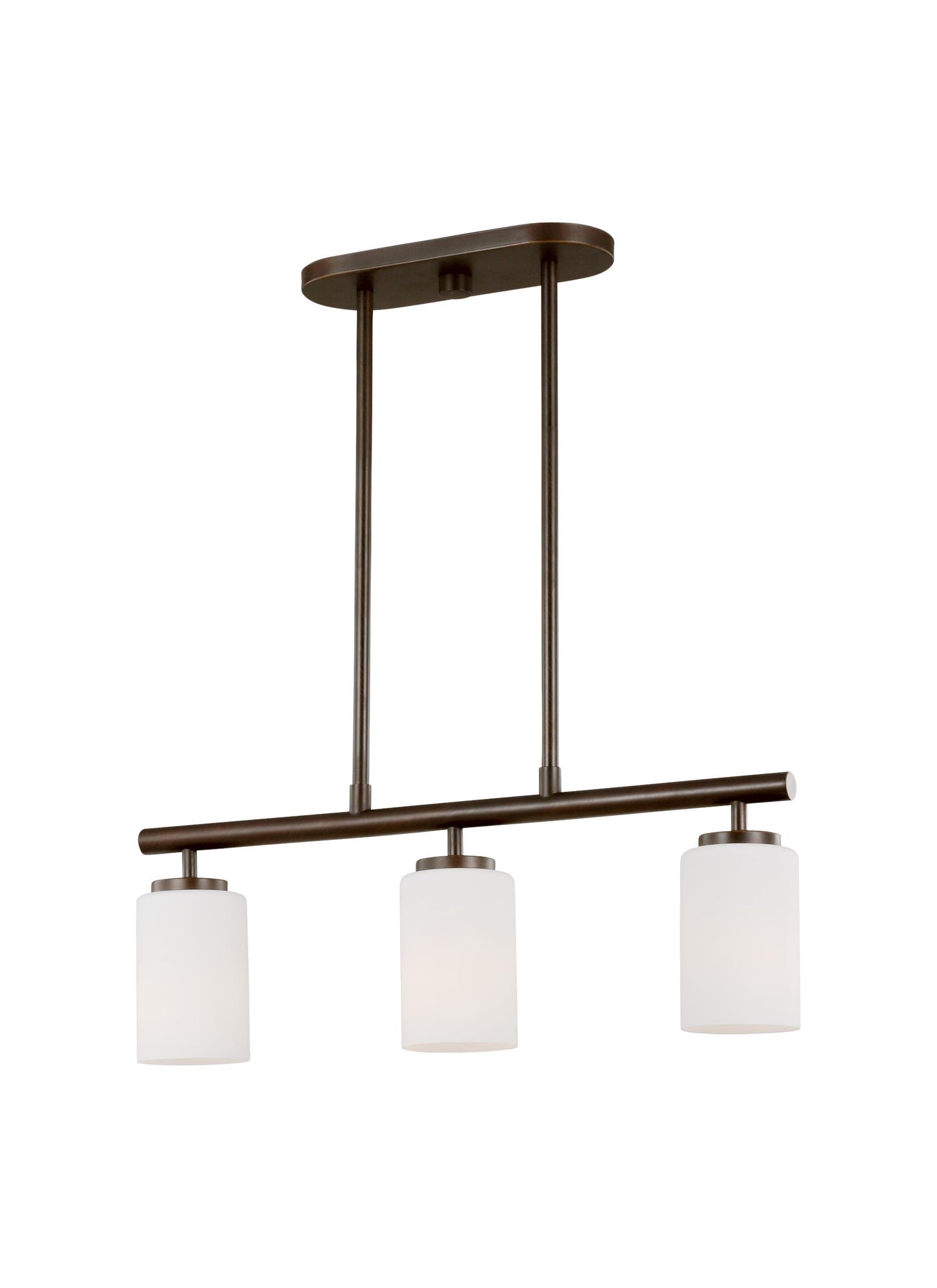 Generation Lighting Oslo Three Light Island Pendant in Bronze 66160-710