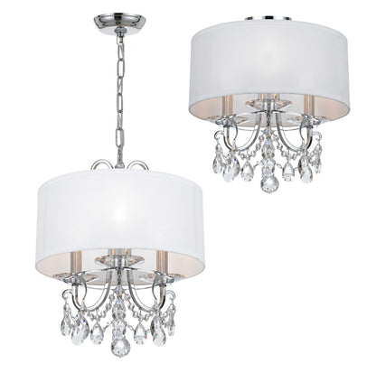 Crystorama Othello 3 Light Clear Crystal Polished Chrome Mini Chandelier 6623-CH-CL-MWP