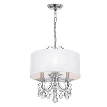 Crystorama Othello 3 Light Clear Crystal Polished Chrome Mini Chandelier 6623-CH-CL-MWP