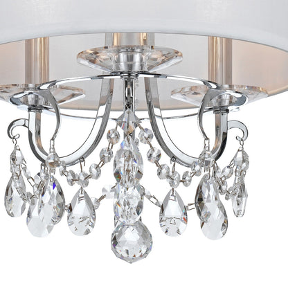 Crystorama Othello 3 Light Polished Chrome Ceiling Mount 6623-CH-CL-MWP_CEILING