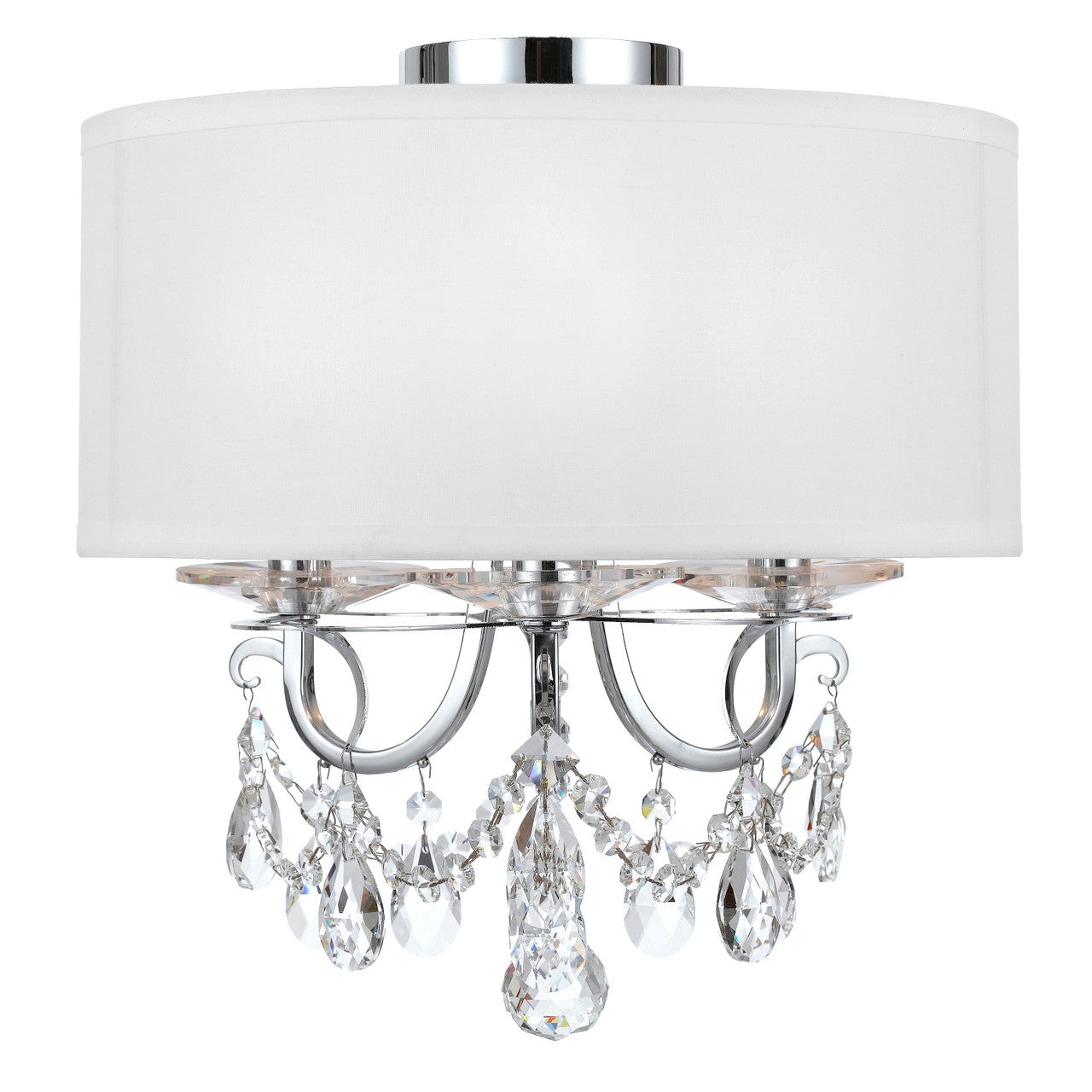 Crystorama Othello 3 Light Polished Chrome Ceiling Mount 6623-CH-CL-MWP_CEILING