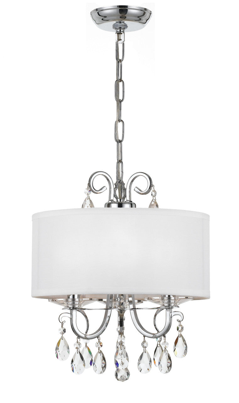 Crystorama Othello 3 Light Clear Crystal Polished Chrome Mini Chandelier 6623-CH-CL-MWP