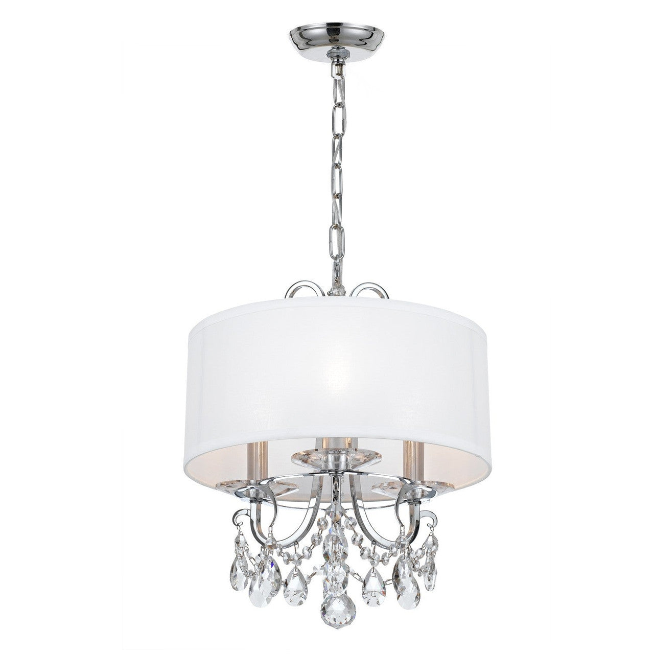 Crystorama Othello 3 Light Spectra Crystal Polished Chrome Mini Chandelier 6623-CH-CL-SAQ