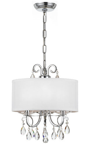 Crystorama Othello 3 Light Swarovski Strass Crystal Polished Chrome Mini Chandelier 6623-CH-CL-S