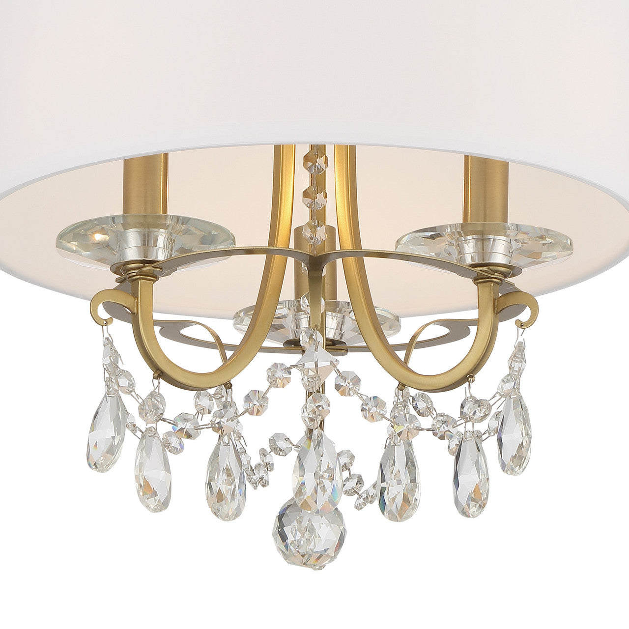 Crystorama Othello 3 Light Vibrant Gold Ceiling Mount 6623-VG-CL-MWP_CEILING